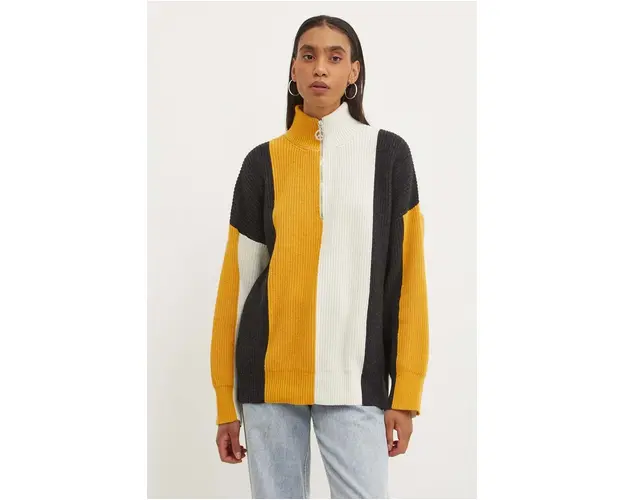 Moschino Jeans pulover de lana femei, cu turtleneck, 0907.8204