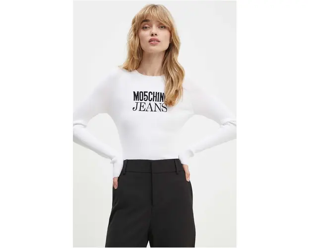 Moschino Jeans pulover femei, culoarea bej, light, 0926.8205