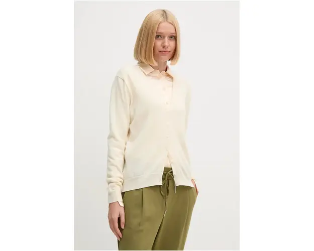 United Colors of Benetton cardigan din lana culoarea bej, light, 1002D6879