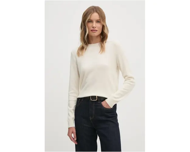 United Colors of Benetton pulover de casmir culoarea bej, light, 1033D107P