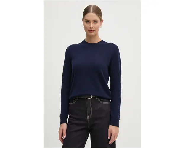 United Colors of Benetton pulover de casmir culoarea albastru marin, light, 1033D107P