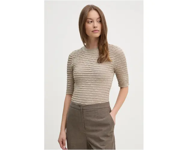 Dkny pulover culoarea bej, light, P4GSAR10