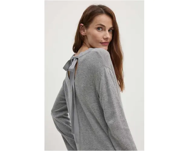 Dkny pulover din amestec de lana femei, culoarea gri, light, D2G4A151