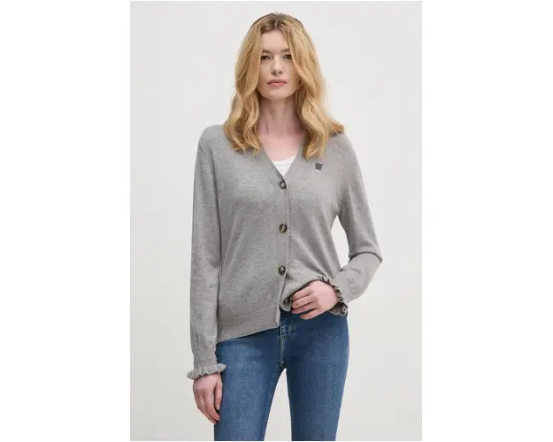 Dkny cardigan din amestec de lana culoarea gri, light, D2G4A150