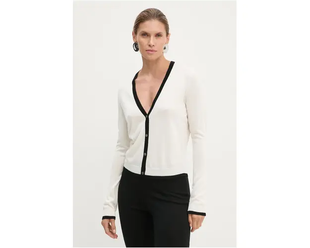 Theory cardigan din lana culoarea bej, light, O0711712