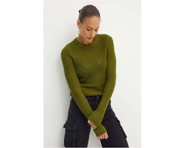 MICHAEL Michael Kors pulover de lana femei, culoarea verde, light, MT460YCF2G