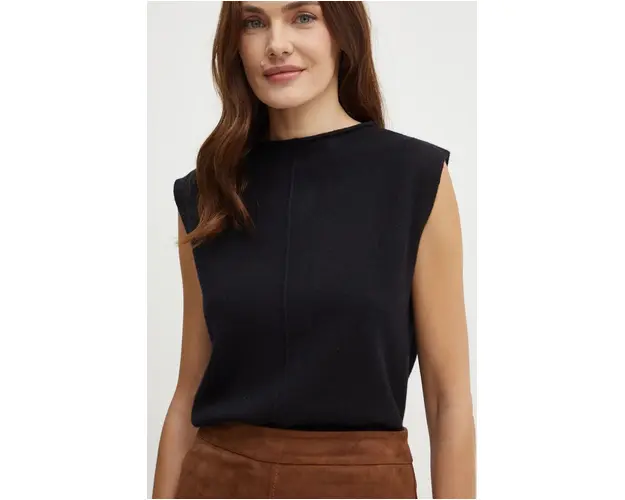 Marella vesta de lana culoarea negru, light, 2423366171200