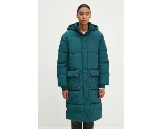 PS Paul Smith geaca femei, culoarea turcoaz, de iarna, W2R.262C.N22088