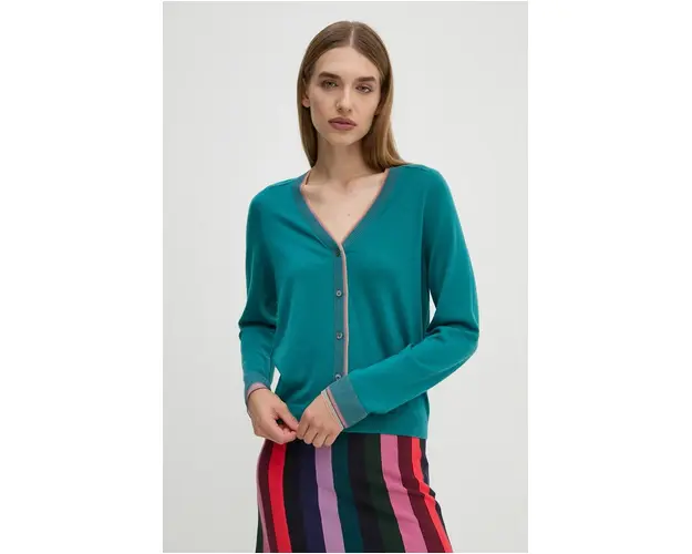 PS Paul Smith pulover femei, culoarea verde, light, W2R.402N.N31198