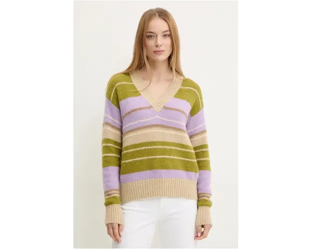 Weekend Max Mara pulover din amestec de lana femei, culoarea violet, 2425366102600