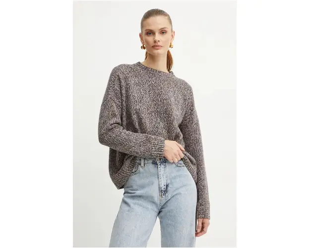 Weekend Max Mara pulover de lana femei, culoarea gri, 2425366252600