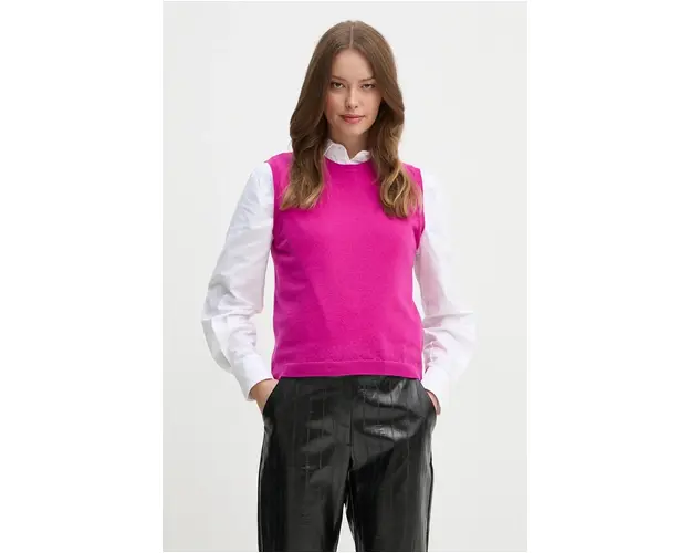 United Colors of Benetton vesta de lana culoarea roz, light, 1002D10D1