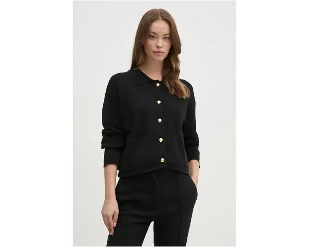 Barbour pulover femei, culoarea negru, LKN1533
