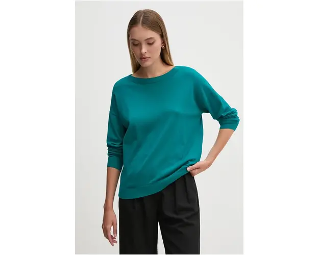 Sisley pulover femei, culoarea verde, light, 17Q3M103J