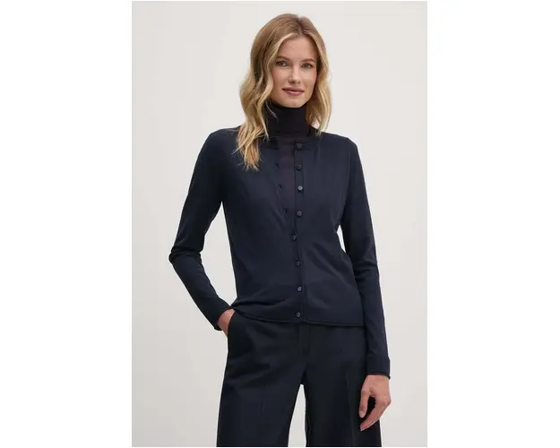 Sisley cardigan femei, culoarea albastru marin, light, 17Q3M5203
