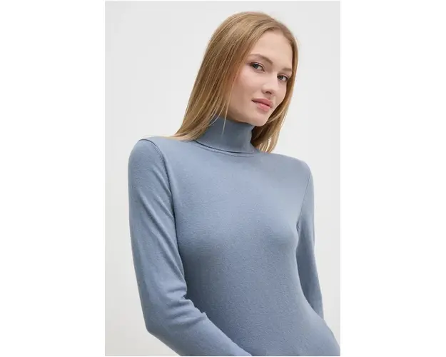 Sisley pulover din amestec de lana femei, light, cu guler, 102HM2174