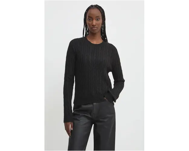 Superdry pulover femei, culoarea negru, W6110565A-02A