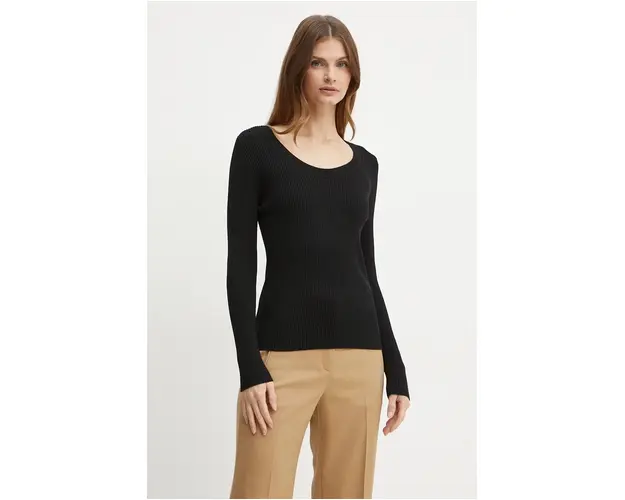 Boss Orange pulover femei, culoarea negru, light, 50525154