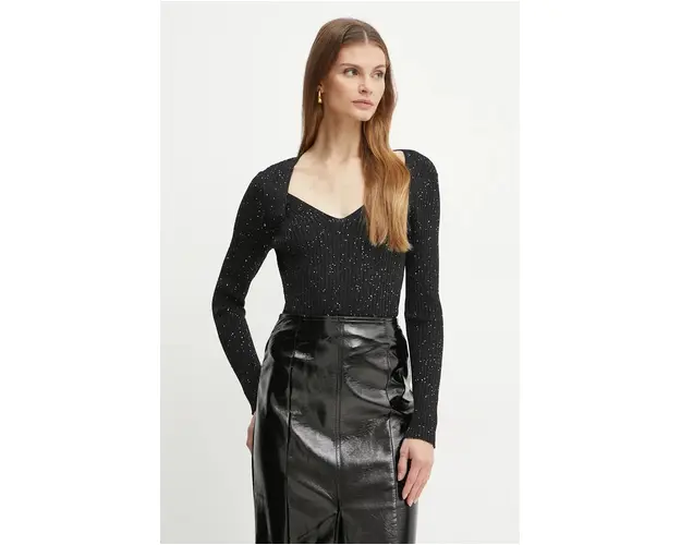 BOSS pulover femei, culoarea negru, light, 50523744