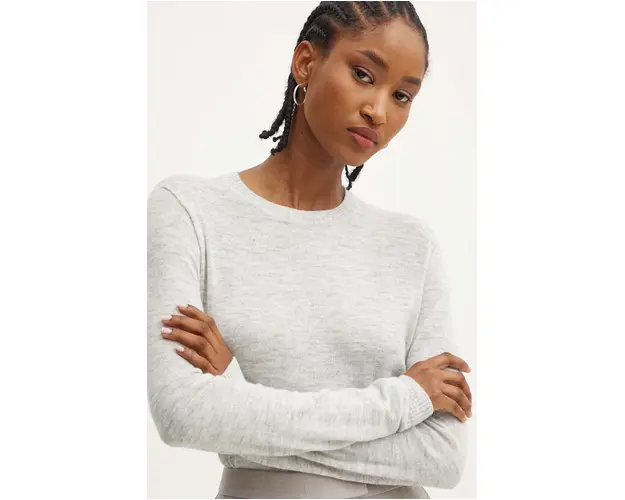 MAX&Co. pulover de lana femei, culoarea gri, light, 2426366053200