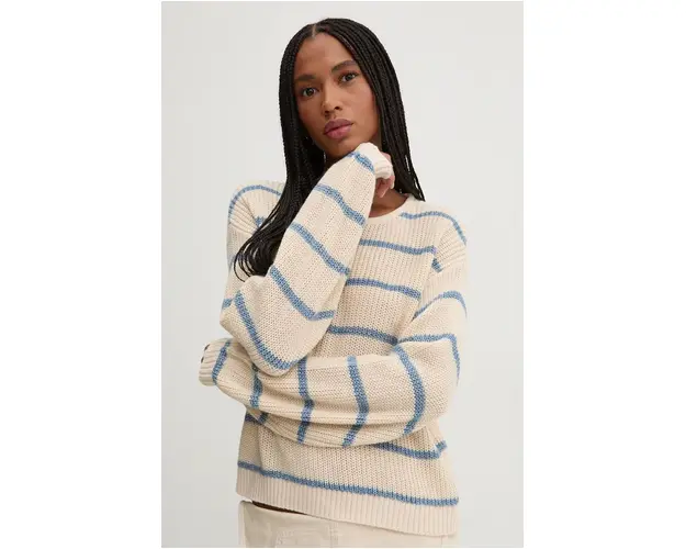 Billabong pulover Changing Tides femei, culoarea bej, ABJSW00178