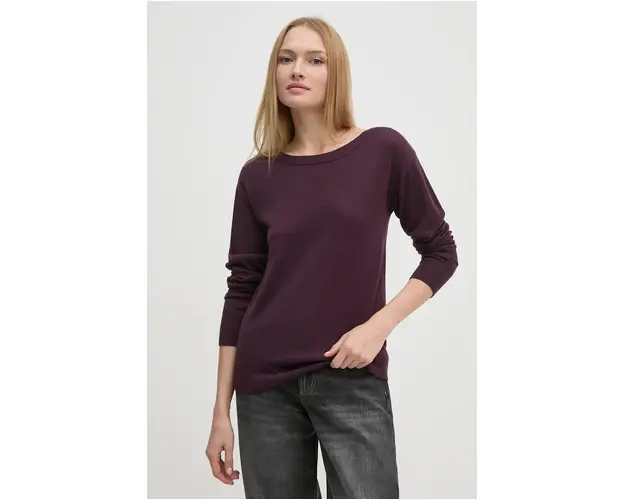 Sisley pulover de lana femei, culoarea violet, light, 11BAM1A48