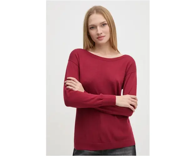 Sisley pulover de lana femei, culoarea rosu, light, 11BAM1A48