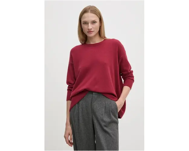 Sisley pulover de lana femei, culoarea rosu, light, 1044M103K