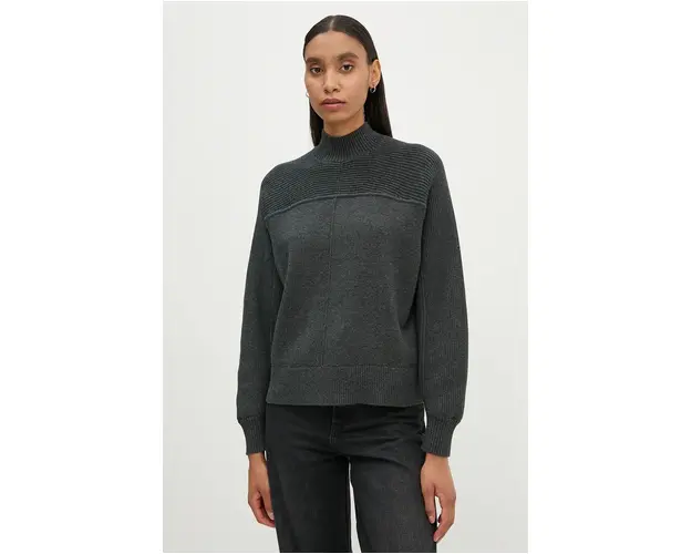 G-Star Raw pulover din amestec de casmir culoarea gri, cu turtleneck, D25218-D771