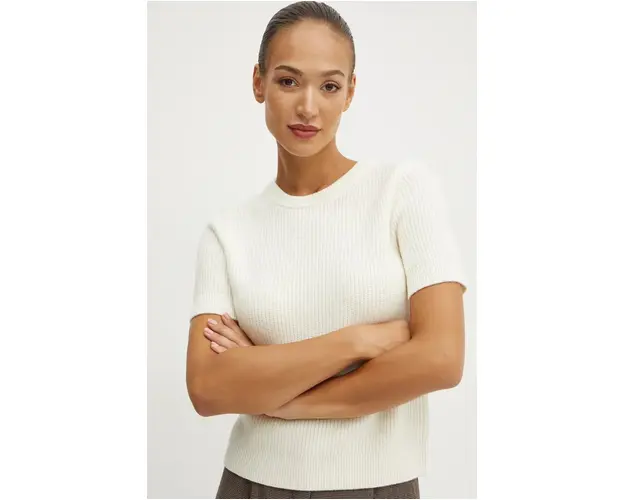 MICHAEL Michael Kors pulover de lana femei, culoarea bej, MF4612JF2G
