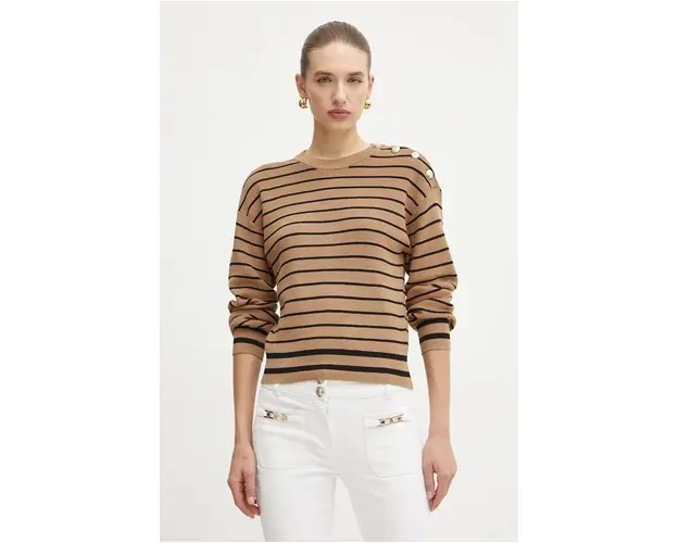 Morgan pulover MARINO femei, culoarea maro, light, MARINO