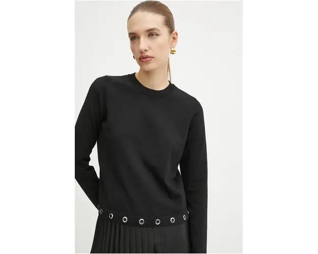 Morgan pulover MAYE femei, culoarea negru, light, MAYE