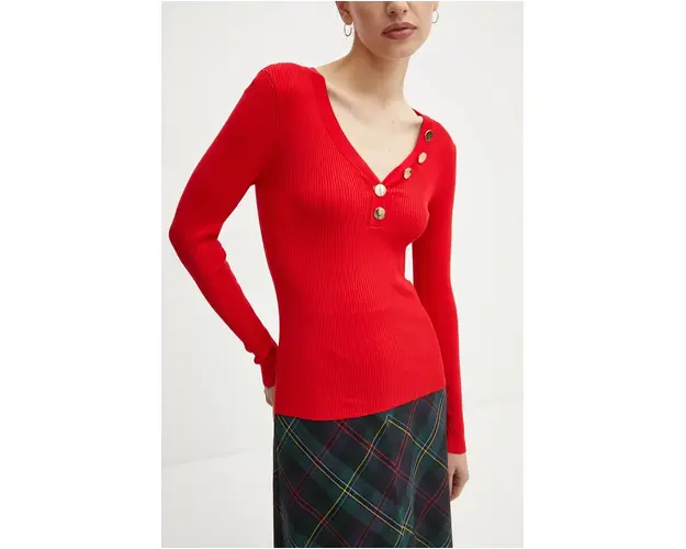 Morgan pulover MBANBI.N femei, culoarea rosu, light, MBANBI.N