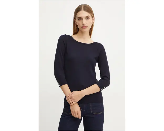 Morgan pulover MBELLI femei, culoarea albastru marin, light, MBELLI