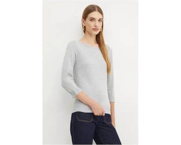 Morgan pulover MBELLI femei, culoarea gri, light, MBELLI