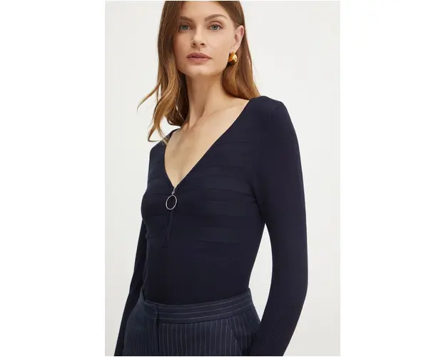 Morgan pulover MENZA femei, culoarea albastru marin, light, MENZA