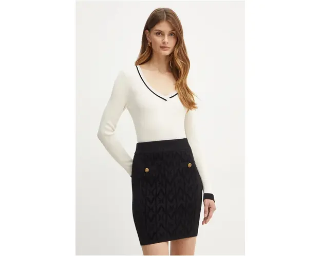 Morgan pulover MGALA femei, culoarea bej, light, MGALA