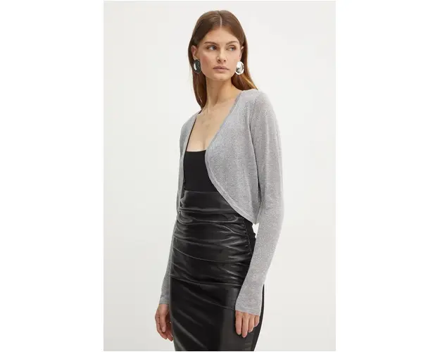 Morgan pulover MJIJI femei, culoarea argintiu, light, MJIJI