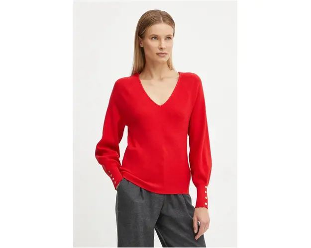 Morgan pulover MPANDA femei, culoarea rosu, light, MPANDA