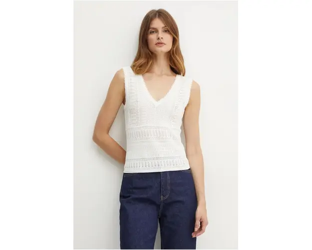 Morgan bluza MUSHU culoarea alb, modelator, MUSHU