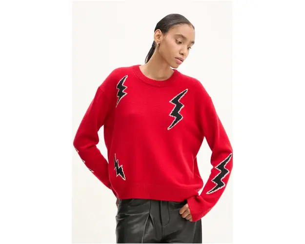 ZADIG&VOLTAIRE pulover de casmir culoarea rosu, KWSW01646