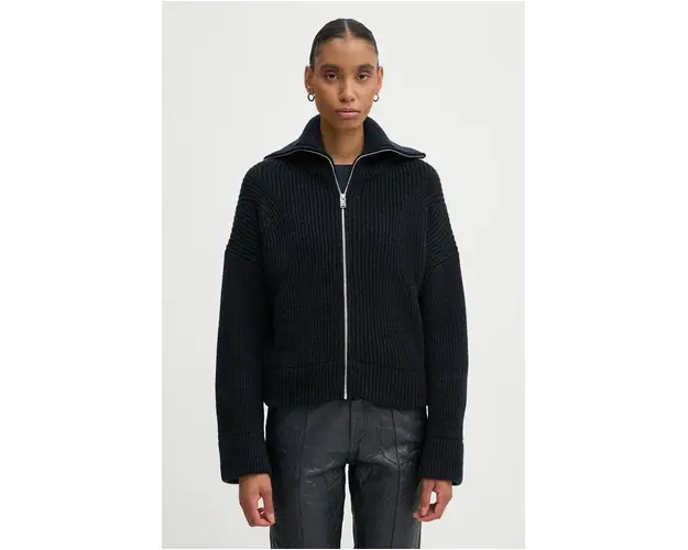 ZADIG&VOLTAIRE cardigan din lana culoarea albastru marin, calduros, KWCO00076