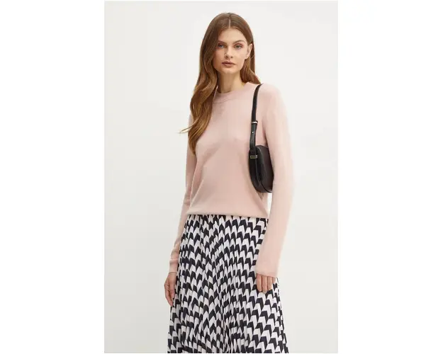 Karl Lagerfeld pulover de casmir culoarea roz, light, 246W2013