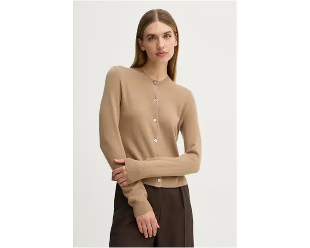 Theory cardigan din casmir culoarea bej, light, O0818705