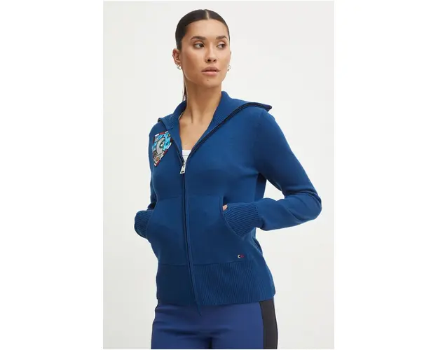 Rossignol cardigan Galina x JCC femei, culoarea albastru marin, light, RLMWO03