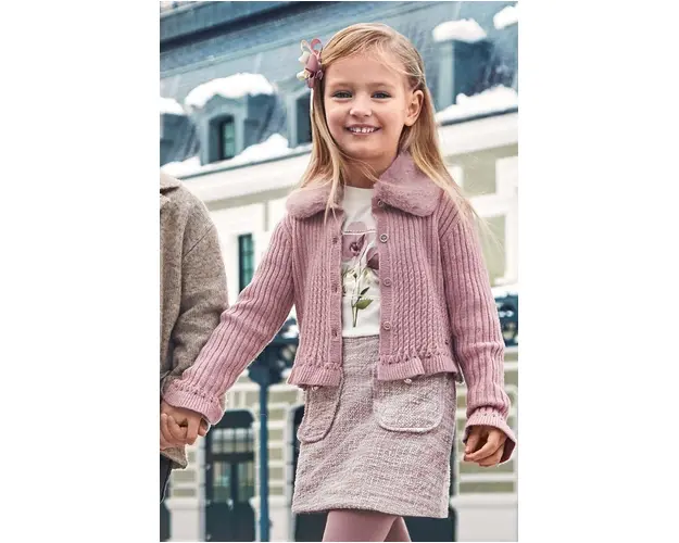 Mayoral cardigan copii culoarea roz, 4362