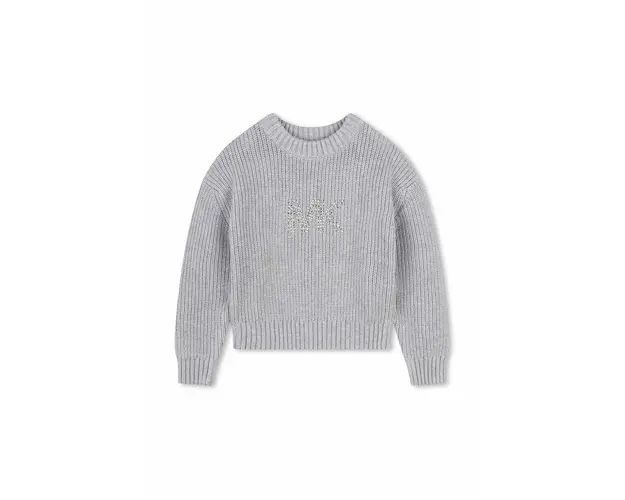 Michael Kors pulover pentru copii din amestec de lana culoarea gri, R30162