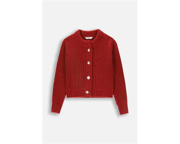 Coccodrillo cardigan copii culoarea bordo, RODEO GIRL JUNIOR