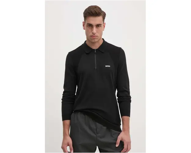 Boss Green pulover barbati, culoarea negru, light, 50520604