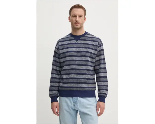 United Colors of Benetton pulover barbati, culoarea albastru marin, light, 33RPU109D